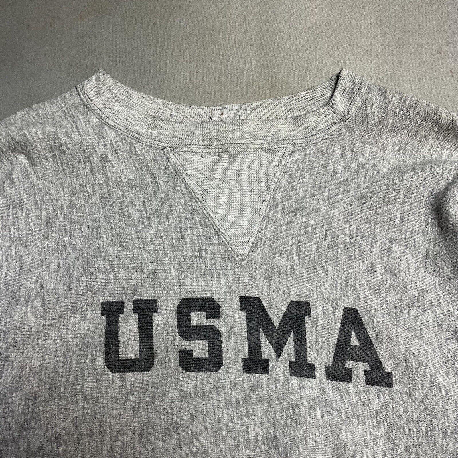 Vintage USMA Champion Reverse Weave Single V WarmUp Sweatshirt