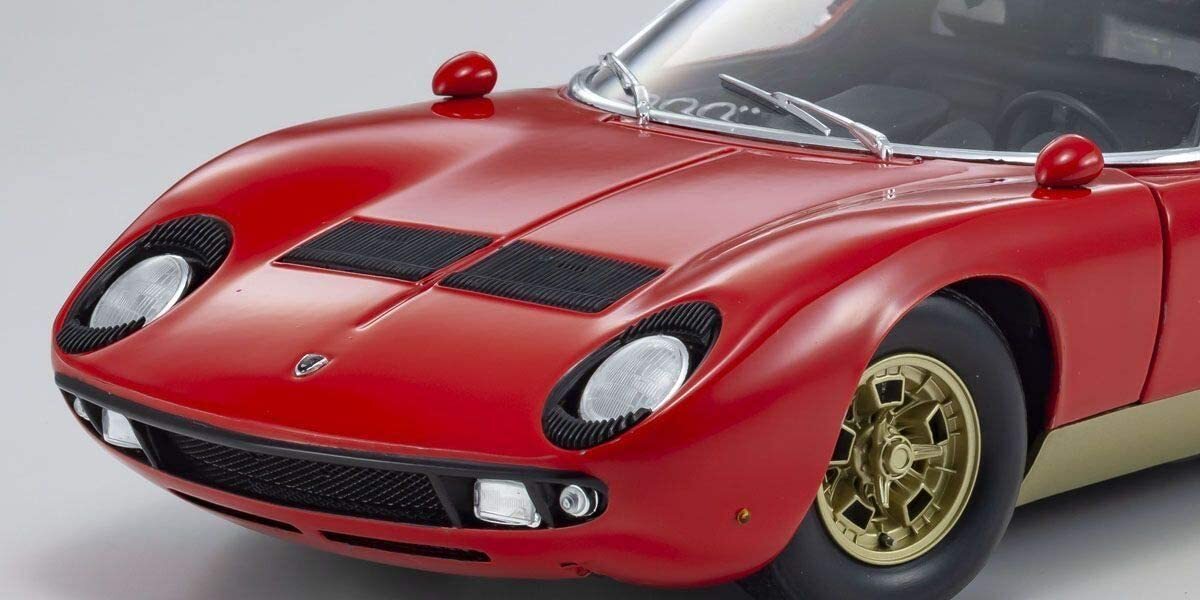 Kyosho Original 1/18 Lamborghini Miura P400SV Red KS08317R From