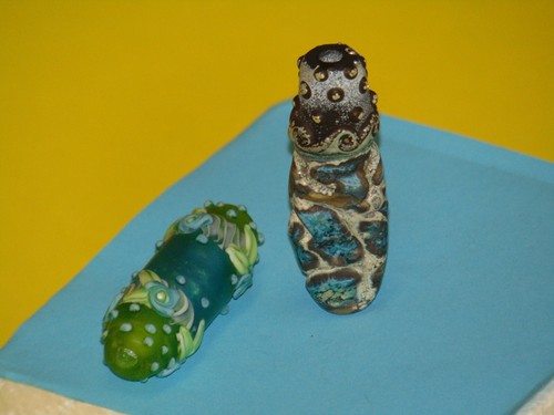 Lampwork Glass Artisan Focal Beads Handmade by Jennifer Geldard Lot of 2 NOS - Picture 5 of 11