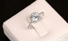 Eloise Swiss CZ 18K Platinum Engagment Ring