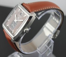 TAG HEUER MONACO WAW1316.FC6172 PEARL DIAMOND LEATHER UNISEX BROWN LUXURY WATCH 4