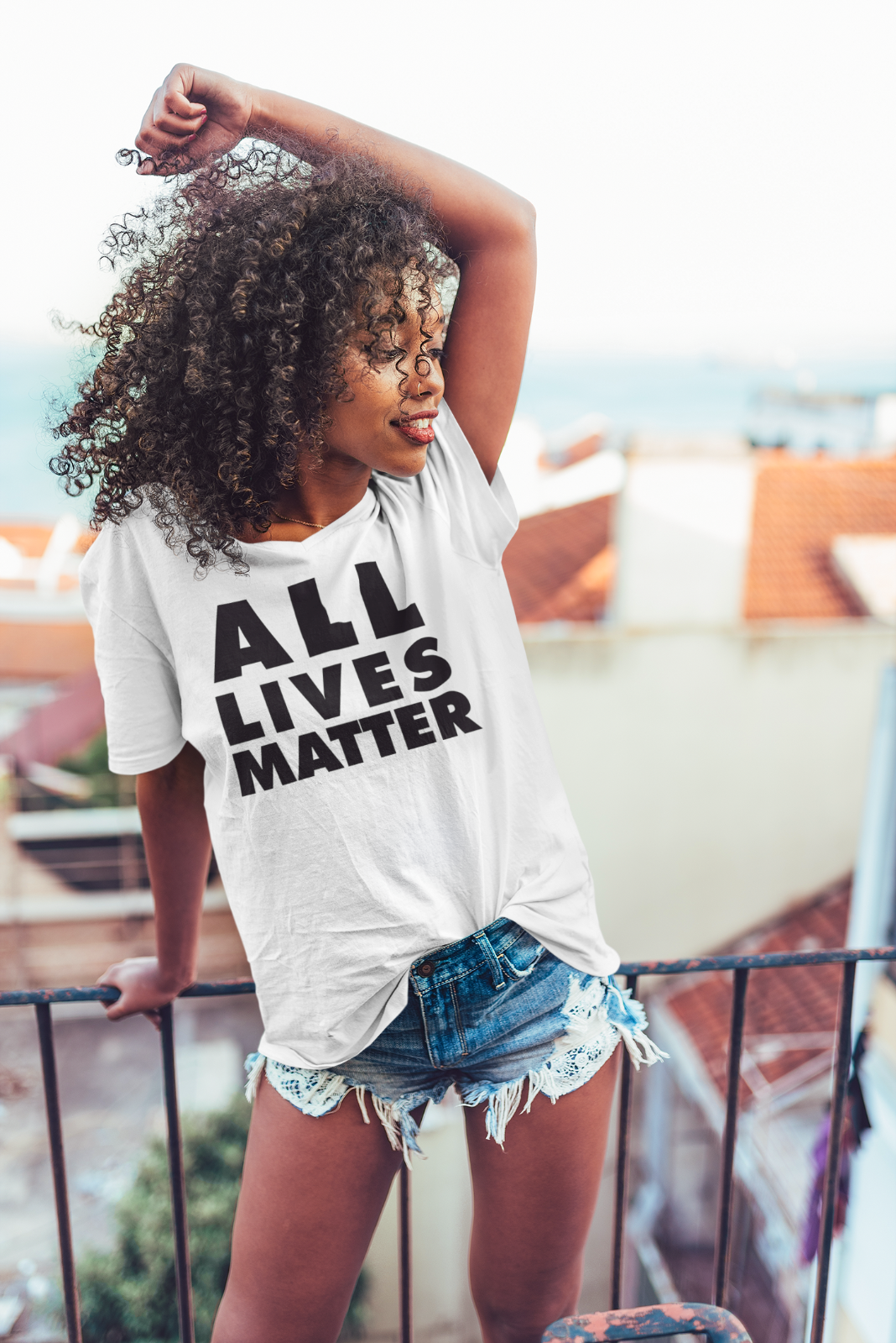 ALL LIVES MATTER TEE SHIRTS all colors Front Print *