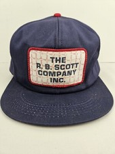 Vintage K PRODUCTS USA MADE R.B. Scott Company Patch Trucker Hat Snapback Cap