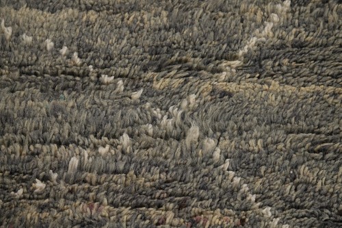 Luxury Hand-Knotted Contemporary Moroccan Wool Area Rugs Grey 8x11 ft - Picture 10 of 17