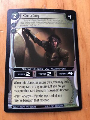 2004 Decipher WARS TCG Promo Foil Card - Sheria Coreg 2RF3 - M/NM | eBay