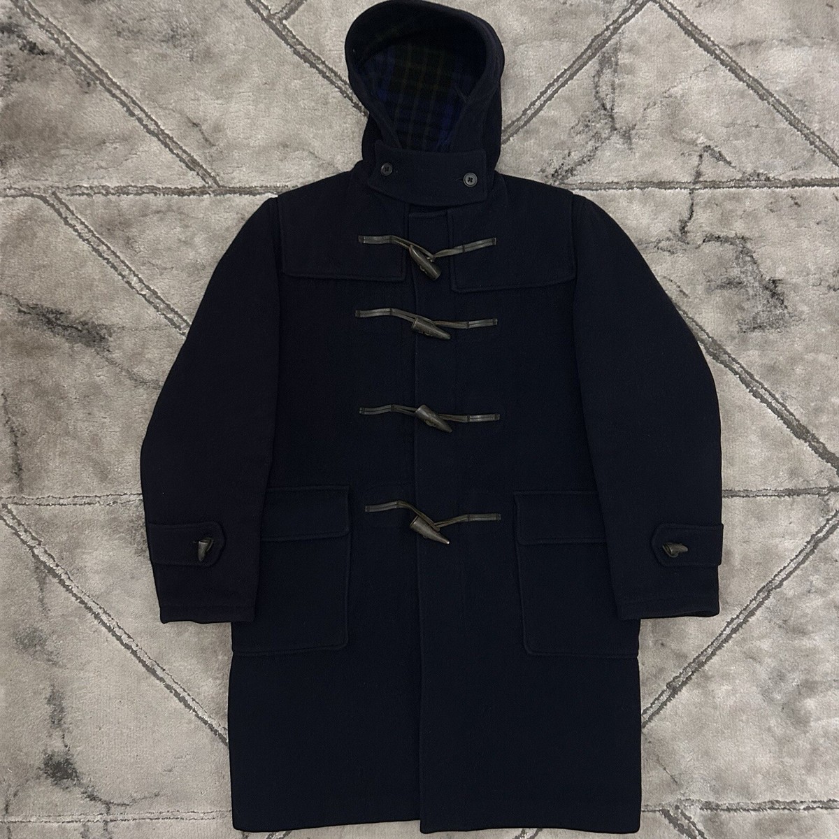 ジャケット・アウター Gloverall duffle coat 60s size:34 Gloverall Duffle England Coat Toggle Button Jacket Black