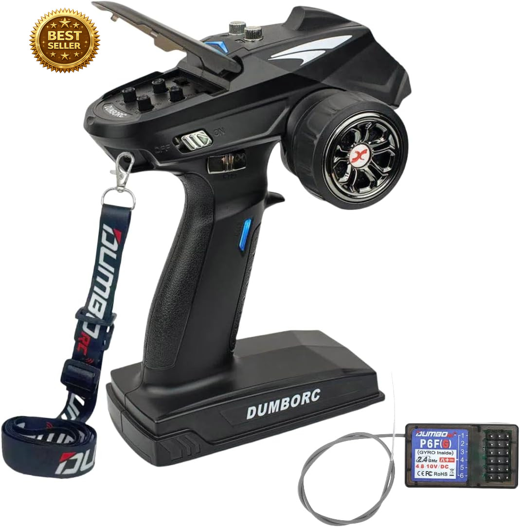 X6 6 Channel Rc Transmitter and Receiver P6FG Built-In Gyro 