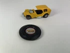 Vintage Hot Yellow 1969 Wheels Redline Ice T Diecast Car Hong Kong W/Button