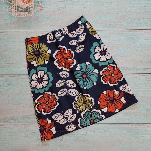 Women Laura Ashley Skirt Multicolor Cotton 38