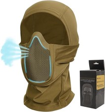 Balaclava Full Face Mask with Mesh Mouth Guard Tactical Airsoft Paintball Masks