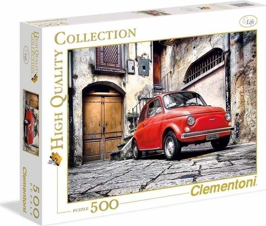 Merchandising Clementoni: Puzzle 500 Pz - High Quality Collection - Fiat 500