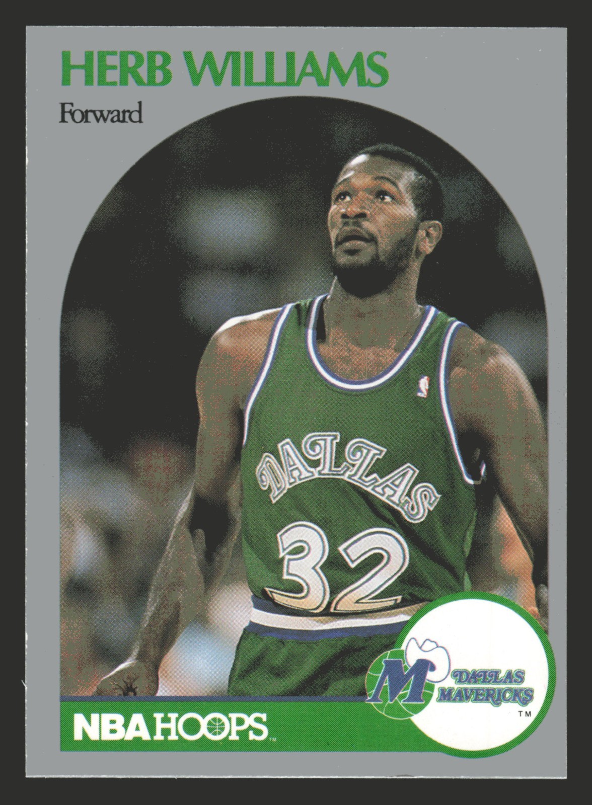 Herb Williams 1990-91 Hoops #90 Dallas Mavericks NBA Basketball Card