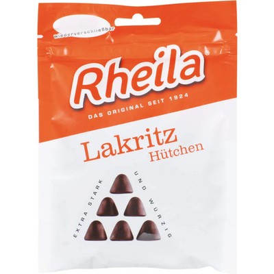 RHEILA Lakritz Hütchen Gummidrops mit Zucker 90 g PZN 02461478