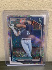 2024 Bowman Chrome Prospects Speckle Refractor /299 Tai Peete #BCP-9 Mariners
