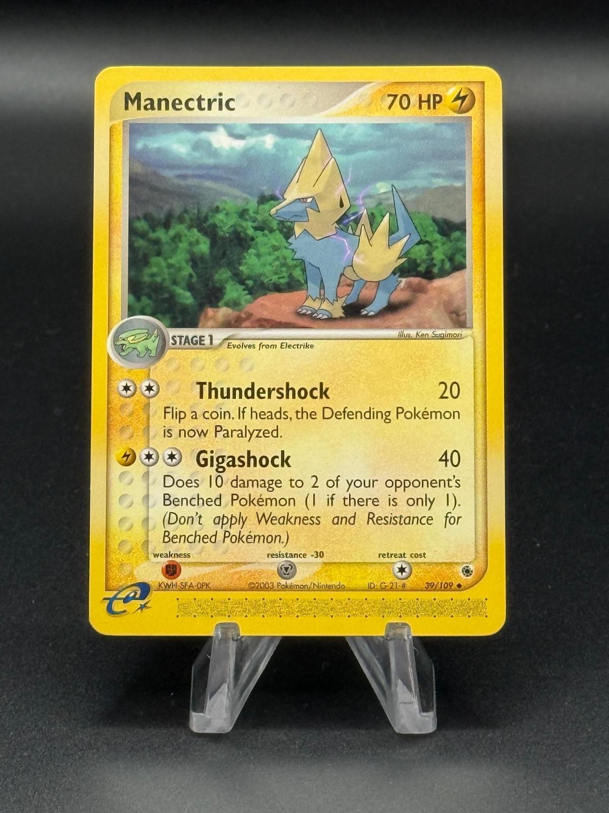 Manectric 39/109 Uncommon Ruby & Sapphire Pokemon Lightly Played