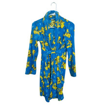 Pokemon Pikachu Kids Fleece Robe Blue Size L 12/14 