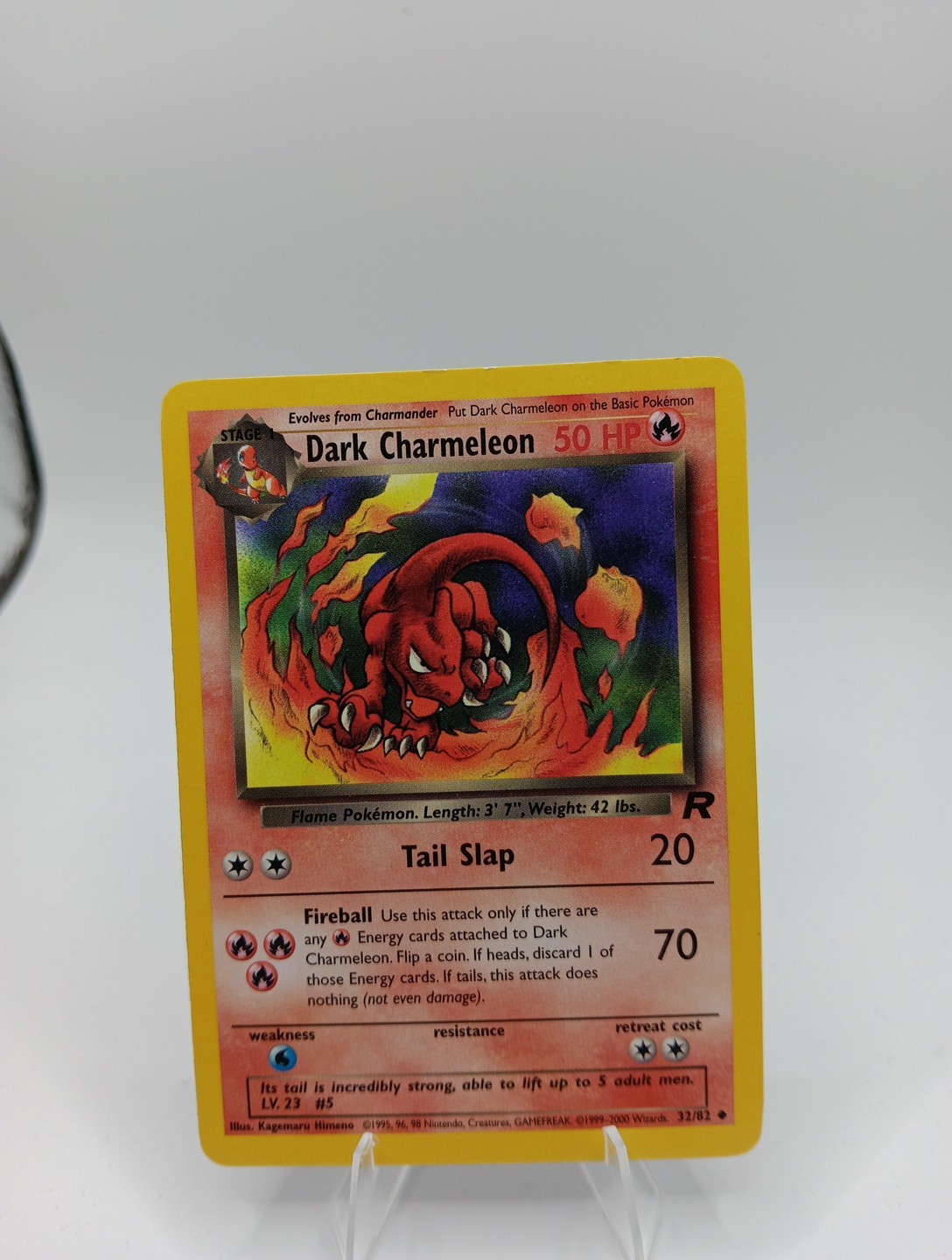 2000 Pokemon Team Rocket Dark Charmeleon #32/82 Uncommon Lightly played