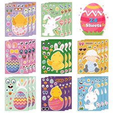 Easter Basket Stuffers for Kids - DIY Happy Egg Bunny Easter DIY Stickers