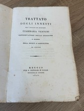 GIAMMARIA VENTURI - TRATTATO DEGLI INNESTI - 1816