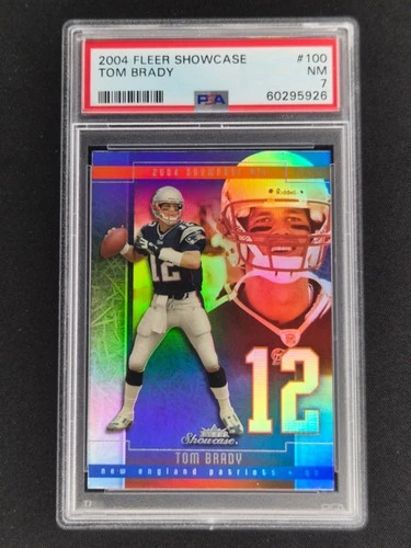 2004 Fleer Showcase Tom Brady #100 PSA 7 💎 Patriots HOF