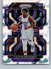 2021-22 Panini Prizm Davion Mitchell RC Silver Ice #312 -Sacramento Kings Rookie