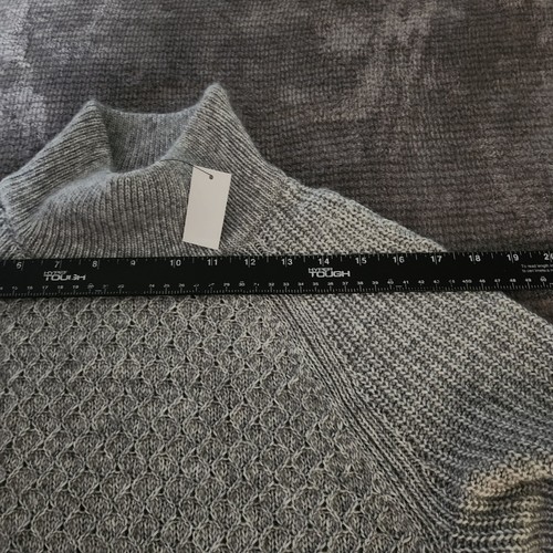 Talbots NWT Gray Knit Faux Turtleneck Sweater Size MED - Picture 7 of 8