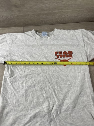 Vintage 90s University Of Texas UT T-Shirt Fear This Single Stitch Made USA L - Bild 4 von 8