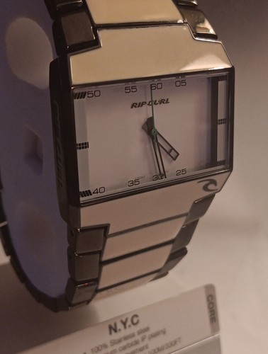 Rare Mens Rip Curl NYC Core Surf Watch Black Titanium Carbide IP - Picture 10 of 15