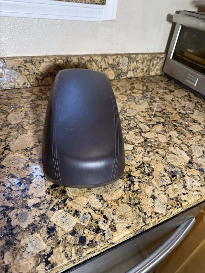 Hyundai Tucson 2010 2011 2012 2013 reposabrazos consola central tapa cuero negro OEM Foto 2 de 4