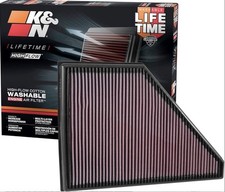 K&N High-Flow Original Lifetime Engine Air Filter-K&N 33-5056. NEW OPEN BOX