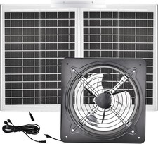 40W Solar Attic Fan Kit, 40W Solar Panel a 25W DC Fan, Plug and Play