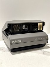 Polaroid Spectra 2 Instant Film Camera Gray Vintage Tested Works Flash