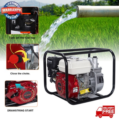 #ad #ad Gas Powered Water PumpWater Transfer PumpGas Water Pump 1 Inch 2 Stroke 6.5HP $115.78