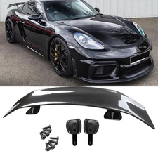 Carbon Fiber Style 46" Rear Trunk Spoiler Lip Wing Racing For Porsche Cayman GT4