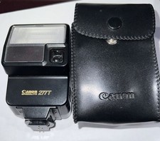 Canon Speedlite 277T Shoe Mount Flash For Canon 35mm Film Camera-Tested W/Case