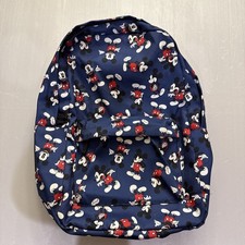 Disney Store Mickey Mouse All Over Print Backpack Blue Red Black Adults