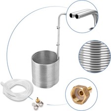 304 Stainless Steel Home Brewing Wort Chiller - Cooling Coil for Beer Maker