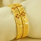 Indian Bollywood Ethnic 2 PCs Gold Plated Jewelry Fashion Bangles Bracelets Set