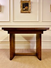 ART DECO WALNUT TABLE EXTENDING DINING TABLE