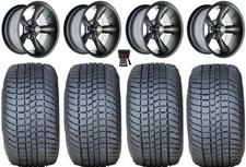 GTW Godfather 12" Golf Wheels Gray 215x50 Pro Rider Tires Yamaha