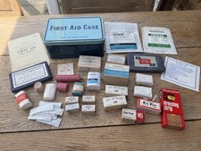 1960s 70s  Boots First Aid Case Medical Kit Chemists LARGE  Vintage FULL