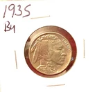 1935 BUFFALO NICKEL GOOD STRIKE FULL HORN AND NICE TAIL