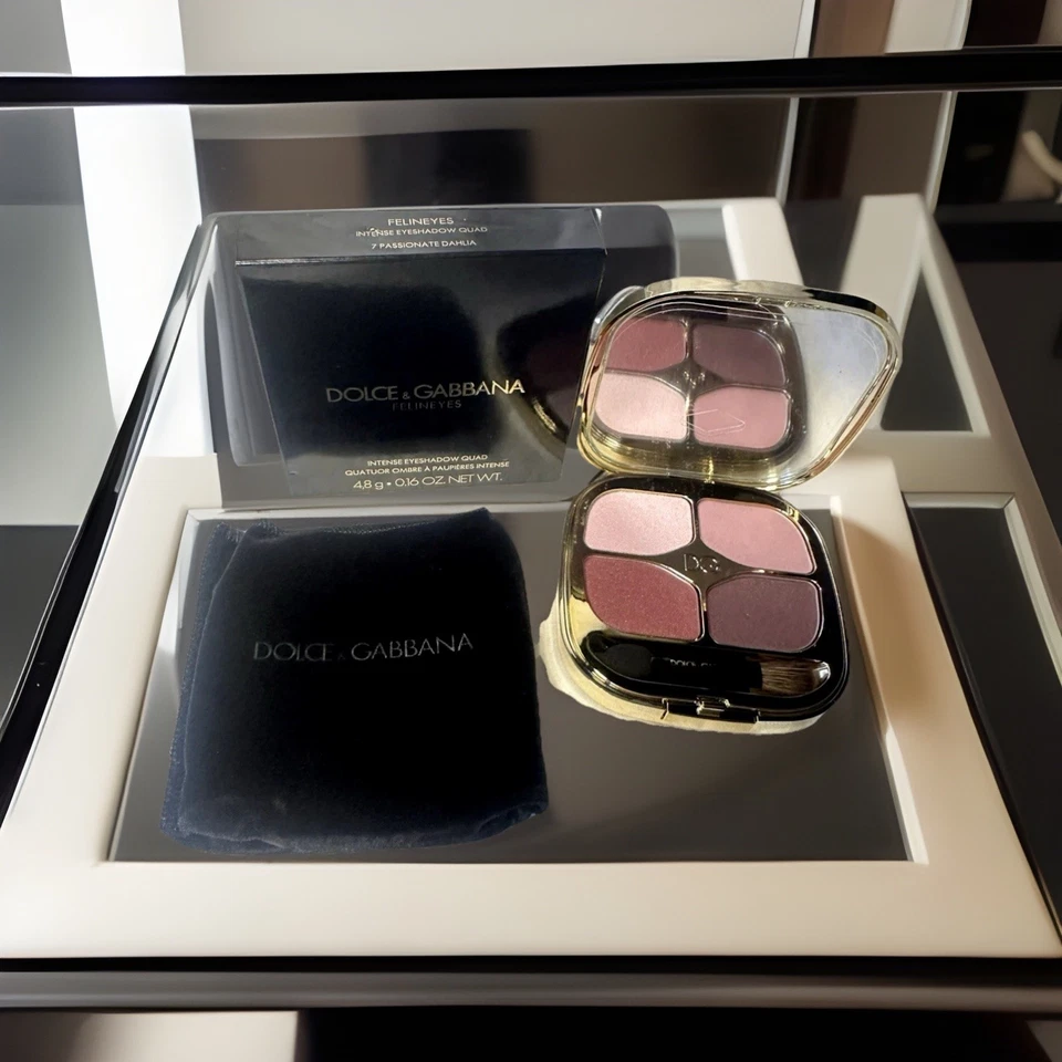 DOLCE & GABBANA Intense Eyeshadow Quad~ Felineyes ~ Passionate Dahlia ~ NIB - Image 4 of 4