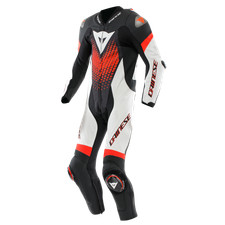 Dainese Laguna Seca 6 perforiert 1 Stück schwarz/weiß/fluo-rot Rennbahn Sport...