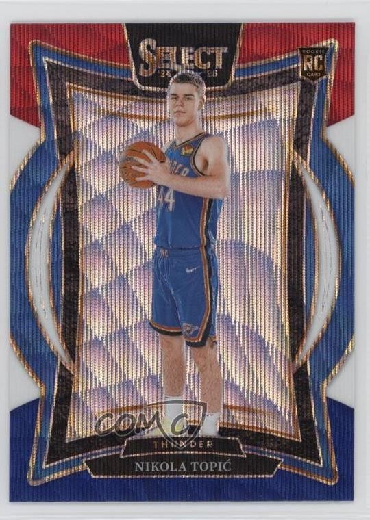 2024-25 Panini Select Concourse Tri-Color Prizm Nikola Topic Topić Rookie RC xd6