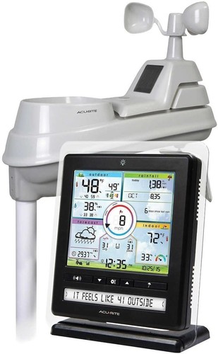 AcuRite Iris (5-in-1) Wireless Off White Sensor / Color Display - Picture 2 of 6