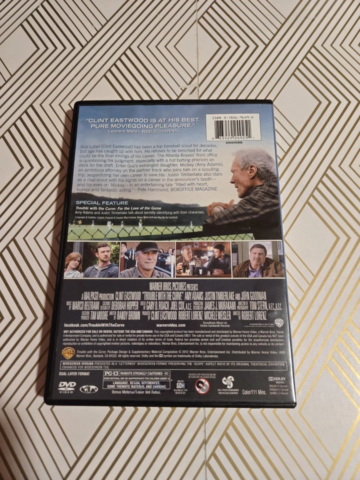 Trouble with the Curve (DVD, 2012) - Image 2 of 3