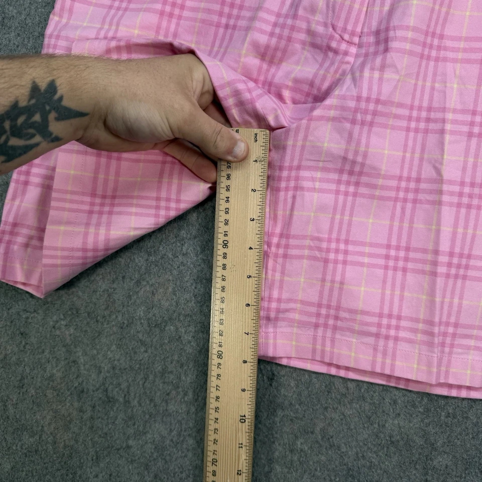 Burberry Shorts Womens Size UK 18 Pink Nova Check Cotton Golf Preppy — 第 4/4 张图片