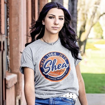 Shea Stadium Queens New York Short sleeve t-shirt - Mets Jets Retro Sports Tees