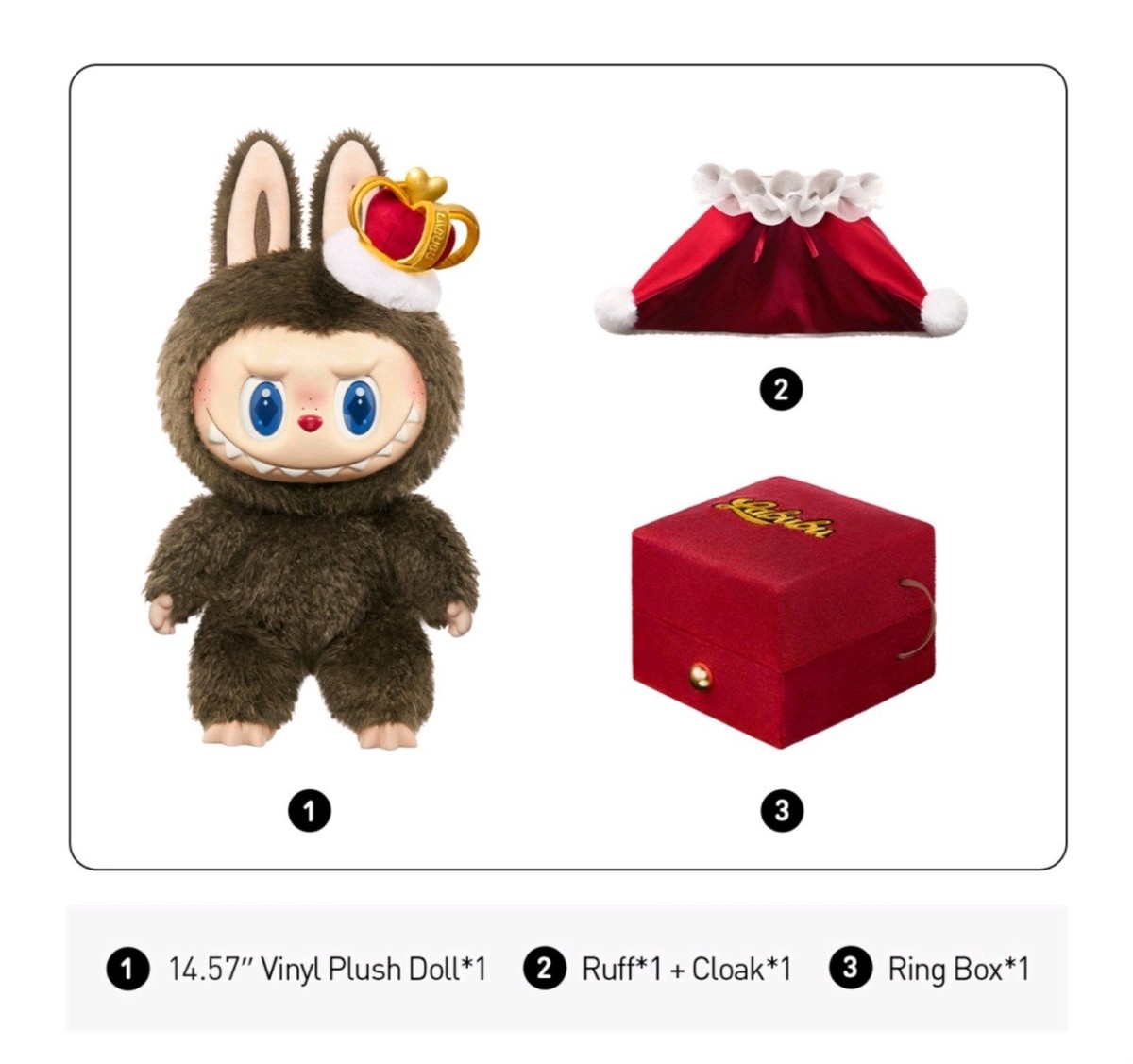 POP MART AUTHENTIC LABUBU LET'S CHECKMATE KING SERIES VINYL